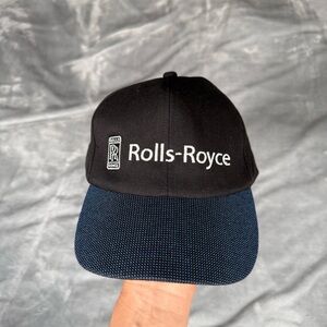 Vintage Rolls Royce SnapBack Hat Cap Made In USA Cars Black